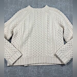 Pendleton Cream Cable Knit Sweater